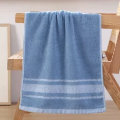 100% Cotton 34*74cm Absorbent Face Towels,Thickened Men's Couple Cotton Towels, Highly Absorbent Towels For Bathrooms, Gyms, Hotels And Spas, Solid Color Bath Towel