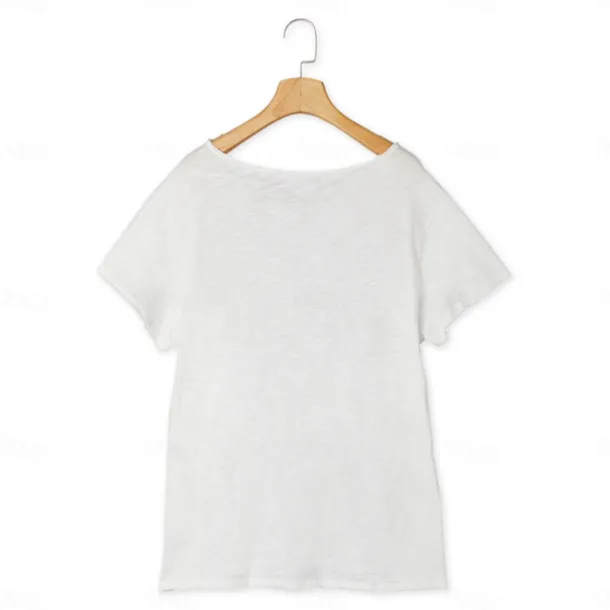 100% Cotton Men's Casual T Shirt Plain Crew Neck Summer Tee Street Holiday Short Sleeve Raw Edges Fashion Casual Comfortable Top Tee