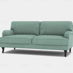 100% Cotton Sofa Cover 3 Seater Solid Color Quilted Cotton Slipcovers STOCKcover LITB PRIME cover