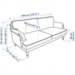100% Cotton Sofa Cover 3 Seater Solid Color Quilted Cotton Slipcovers STOCKcover LITB PRIME cover