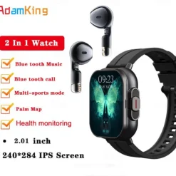 696 D8 Smart Watch 2.01 inch Smartwatch Fitness Running Watch Bluetooth ECG+PPG Pedometer Call Reminder Compatible with Android iOS Women Men Hands-Free Calls Message Reminder IP 67 42mm Watch Case