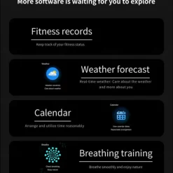 696 D8 Smart Watch 2.01 inch Smartwatch Fitness Running Watch Bluetooth ECG+PPG Pedometer Call Reminder Compatible with Android iOS Women Men Hands-Free Calls Message Reminder IP 67 42mm Watch Case