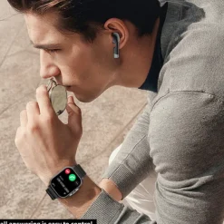 696 D8 Smart Watch 2.01 inch Smartwatch Fitness Running Watch Bluetooth ECG+PPG Pedometer Call Reminder Compatible with Android iOS Women Men Hands-Free Calls Message Reminder IP 67 42mm Watch Case