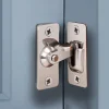 90 Degree Hasp Latches Stainless Steel Sliding Door Chain Locks Security Tools Hardware For Window Cabinet Hotel Home