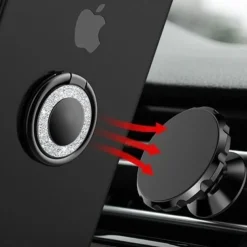 360 Degree Mobile Popular Magnet Phone Holder For iPhone 15 14 Metal Finger Phone Stand For Samsung S23