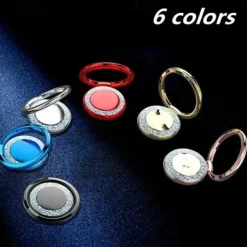 360 Degree Mobile Popular Magnet Phone Holder For iPhone 15 14 Metal Finger Phone Stand For Samsung S23