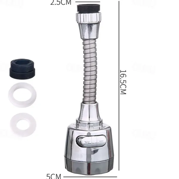360 Degree Rotate Faucet Booster Adjustable Shower Water Saver Extender Splashproof Filter Tap Device Kitchen