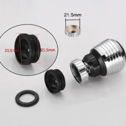 360 Degree Rotate Faucet Booster Adjustable Shower Water Saver Extender Splashproof Filter Tap Device Kitchen
