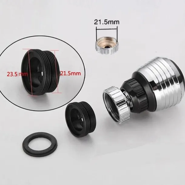 360 Degree Rotate Faucet Booster Adjustable Shower Water Saver Extender Splashproof Filter Tap Device Kitchen