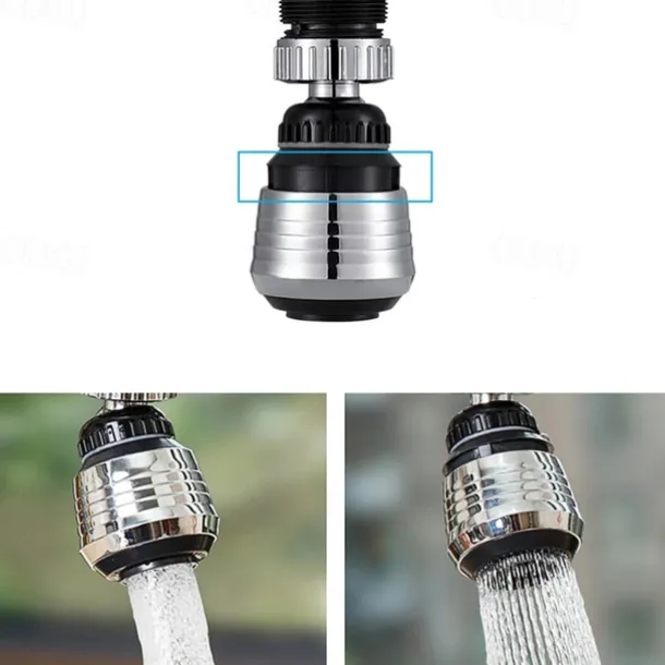360 Degree Rotate Faucet Booster Adjustable Shower Water Saver Extender Splashproof Filter Tap Device Kitchen