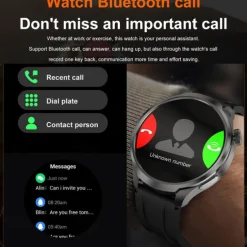 696 DK69 Smart Watch 1.85 inch Smart Band Fitness Bracelet Bluetooth ECG+PPG Pedometer Call Reminder Compatible with Android iOS Men Hands-Free Calls Message Reminder IP 67 52mm Watch Case