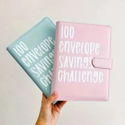 100 Envelopes Money Saving Challenge , Budget Planner Savings Challenge , 2023 New Budget Book Binder With Cash Envelopes ,Savings Challenges Notebook Binders To Save $5,050