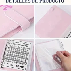 100 Envelopes Money Saving Challenge , Budget Planner Savings Challenge , 2023 New Budget Book Binder With Cash Envelopes ,Savings Challenges Notebook Binders To Save $5,050