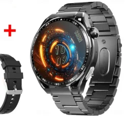 696 F200 Smart Watch 1.55 inch Smart Band Fitness Bracelet Bluetooth Pedometer Call Reminder Sleep Tracker Compatible with Samsung Men Hands-Free Calls Message Reminder IP 67 46mm Watch Case