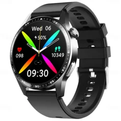 696 F400 Smart Watch 1.55 inch Smart Band Fitness Bracelet Bluetooth ECG+PPG Pedometer Call Reminder Compatible with Android iOS Men Hands-Free Calls Message Reminder IP 67 46mm Watch Case