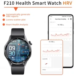 696 F210 Smart Watch 1.55 inch Smart Band Fitness Bracelet Bluetooth ECG+PPG Pedometer Call Reminder Compatible with Android iOS Men Hands-Free Calls Message Reminder IPX-0 48mm Watch Case