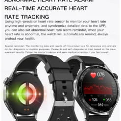 696 F210 Smart Watch 1.55 inch Smart Band Fitness Bracelet Bluetooth ECG+PPG Pedometer Call Reminder Compatible with Android iOS Men Hands-Free Calls Message Reminder IPX-0 48mm Watch Case