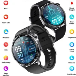 696 F210 Smart Watch 1.55 inch Smart Band Fitness Bracelet Bluetooth ECG+PPG Pedometer Call Reminder Compatible with Android iOS Men Hands-Free Calls Message Reminder IPX-0 48mm Watch Case