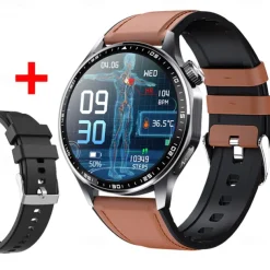 696 F210 Smart Watch 1.55 inch Smart Band Fitness Bracelet Bluetooth ECG+PPG Pedometer Call Reminder Compatible with Android iOS Men Hands-Free Calls Message Reminder IPX-0 48mm Watch Case