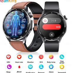 696 F210 Smart Watch 1.55 inch Smart Band Fitness Bracelet Bluetooth ECG+PPG Pedometer Call Reminder Compatible with Android iOS Men Hands-Free Calls Message Reminder IPX-0 48mm Watch Case