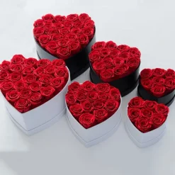 7/16/27 Flower Forever Heart Shape Box - Preserved Roses Gift for Her Preserved Flowers for Mothers Day Gifts Christmas Valentines Day Gifts for Mom