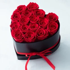 7/16/27 Flower Forever Heart Shape Box - Preserved Roses Gift for Her Preserved Flowers for Mothers Day Gifts Christmas Valentines Day Gifts for Mom