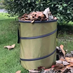 30 Gallon Collapsible Container Gardening Bag, Camping Trash Can, Pop-Up Trash Can/Recycle Bin, Car Garbage Can, Reusable Outdoor Trash Garden Yard Trash Bag, Foldable Camping Recycling Bin