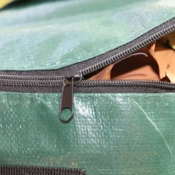 34 Gallon Compost Bin Bag, With Sunroof, Zippered Lid And Handle, Reusable Yard Garbage Bag, Yard Garbage Bag, Lawn Bag, Heavy-duty Garden Bag, Compost Bag, Garbage Bin, Outdoor Container