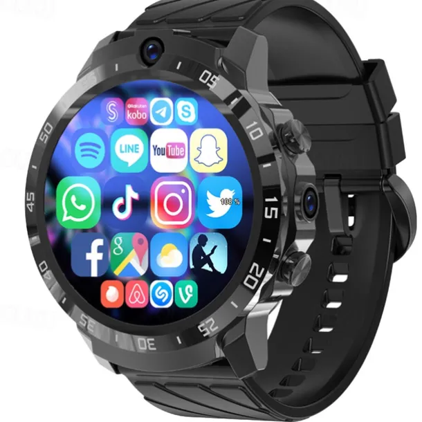 2023 Global Version 4G NET Smartwatch Android OS 1000mAH Battery 1.6 Screen Blood Pressure GPS Location Men Smart Watch