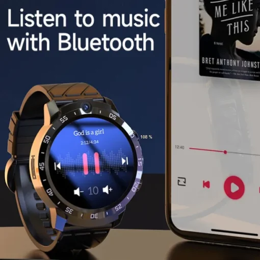 2023 Global Version 4G NET Smartwatch Android OS 1000mAH Battery 1.6 Screen Blood Pressure GPS Location Men Smart Watch