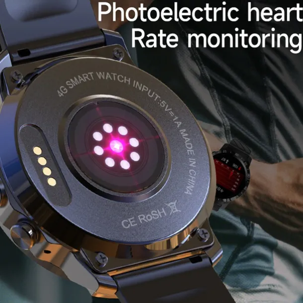 2023 Global Version 4G NET Smartwatch Android OS 1000mAH Battery 1.6 Screen Blood Pressure GPS Location Men Smart Watch