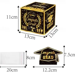 2025 Graduation Money Box for Cash Gift Pull,Graduation Gifts for Women Men,Funny Graduation Gifts for College,Graduation Money Holder for Party Decorations