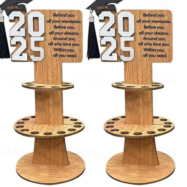 2025 Graduation Money Holder for Cash, Graduation Gift Creative Wooden Graduation Wallet, Unique Gift for Graduation Season and Celebrations