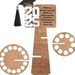 2025 Graduation Money Holder for Cash, Graduation Gift Creative Wooden Graduation Wallet, Unique Gift for Graduation Season and Celebrations