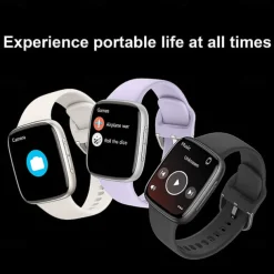 696 GTX20 Smart Watch 1.85 inch Smartwatch Fitness Running Watch Bluetooth Pedometer Call Reminder Sleep Tracker Compatible with Android iOS Women Men Hands-Free Calls Message Reminder IP 67 38mm
