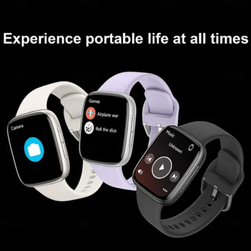696 GTX20 Smart Watch 1.85 inch Smartwatch Fitness Running Watch Bluetooth Pedometer Call Reminder Sleep Tracker Compatible with Android iOS Women Men Hands-Free Calls Message Reminder IP 67 38mm