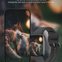 696 GTX20 Smart Watch 1.85 inch Smartwatch Fitness Running Watch Bluetooth Pedometer Call Reminder Sleep Tracker Compatible with Android iOS Women Men Hands-Free Calls Message Reminder IP 67 38mm