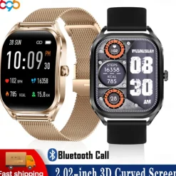 696 H35 Smart Watch 2.02 inch Smart Band Fitness Bracelet Bluetooth Pedometer Call Reminder Sleep Tracker Compatible with Android iOS Men Hands-Free Calls Message Reminder IP 67 44mm Watch Case