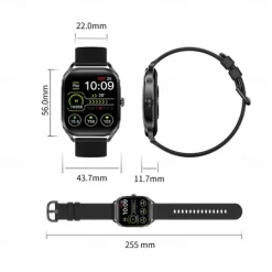 696 H35 Smart Watch 2.02 inch Smart Band Fitness Bracelet Bluetooth Pedometer Call Reminder Sleep Tracker Compatible with Android iOS Men Hands-Free Calls Message Reminder IP 67 44mm Watch Case