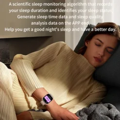 696 H35 Smart Watch 2.02 inch Smart Band Fitness Bracelet Bluetooth Pedometer Call Reminder Sleep Tracker Compatible with Android iOS Men Hands-Free Calls Message Reminder IP 67 44mm Watch Case