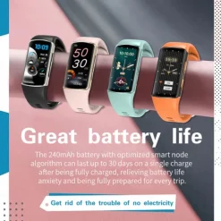 696 H28 Smart Watch 1.58 inch Smart Band Fitness Bracelet Bluetooth ECG+PPG Pedometer Call Reminder Compatible with Android iOS Women Men Hands-Free Calls Message Reminder IP 67 25mm Watch Case