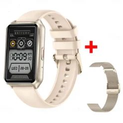 696 H37 Smart Watch 1.57 inch Smart Band Fitness Bracelet Bluetooth Pedometer Call Reminder Sleep Tracker Compatible with Android iOS Women Hands-Free Calls Message Reminder IP 67 30mm Watch Case