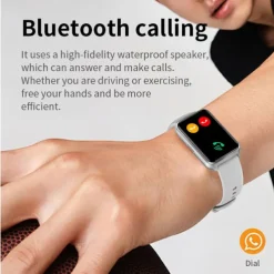 696 H37 Smart Watch 1.57 inch Smart Band Fitness Bracelet Bluetooth Pedometer Call Reminder Sleep Tracker Compatible with Android iOS Women Hands-Free Calls Message Reminder IP 67 30mm Watch Case