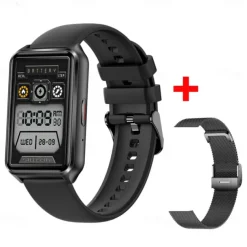 696 H37 Smart Watch 1.57 inch Smart Band Fitness Bracelet Bluetooth Pedometer Call Reminder Sleep Tracker Compatible with Android iOS Women Hands-Free Calls Message Reminder IP 67 30mm Watch Case
