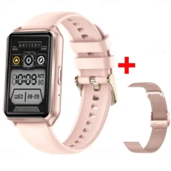 696 H37 Smart Watch 1.57 inch Smart Band Fitness Bracelet Bluetooth Pedometer Call Reminder Sleep Tracker Compatible with Android iOS Women Hands-Free Calls Message Reminder IP 67 30mm Watch Case