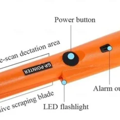 700 Handheld Metal Detector Waterproof GP Pointer with LED Light for Outdoor Treasure Hunting, Archaeology & Security Inspection