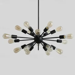 12/18/20 Heads Designers Chandelier Metal Pendant Light Sputnik Painted Finishes Traditional / Classic 110-120V / 220-240V