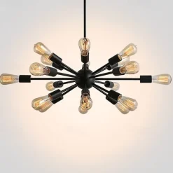 12/18/20 Heads Designers Chandelier Metal Pendant Light Sputnik Painted Finishes Traditional / Classic 110-120V / 220-240V