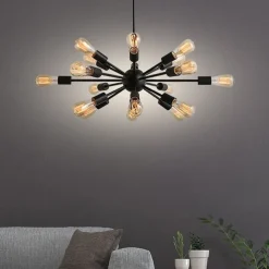 12/18/20 Heads Designers Chandelier Metal Pendant Light Sputnik Painted Finishes Traditional / Classic 110-120V / 220-240V