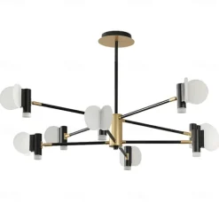 3/6/8/12 Heads LED Pendant Light Chandelier Modern Nordic Style Design Chandelier Layered Modern Art Style DIY Adjustable Rotary Ceiling Chandelier AC220-240V